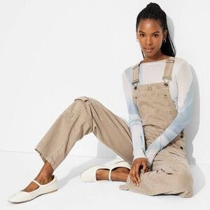 Wild Fable - Women's Baggy Denim Overalls - Wild Fable Brown